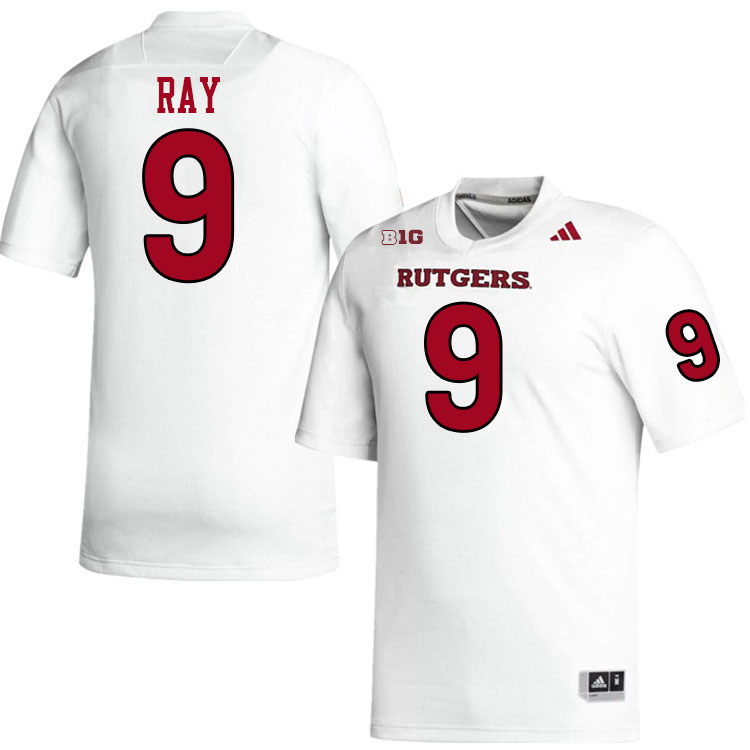 Men #9 Malcolm Ray Rutgers Scarlet Knights 2024 College Football Jerseys Stitched-White